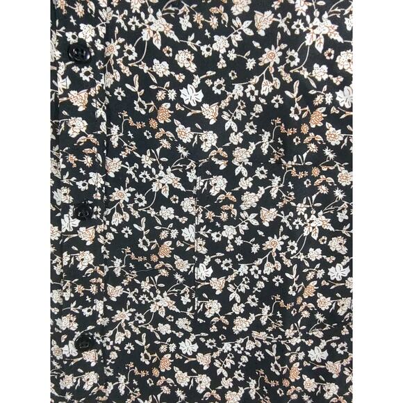 Daniel K. Men's Long Sleeve Tailored-Fit Ditsy Floral Print Button-Up Shirt Lrg - Picture 3 of 10